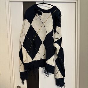 STRUCTURE ストラクチャー ダメージニット リメイク品 セーター 古着 ヴィンテージ used
