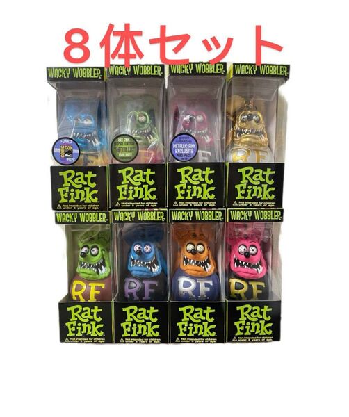 8体セット ラットフィンクRATFINkボビングヘッドフィギュア アメリカの雑貨