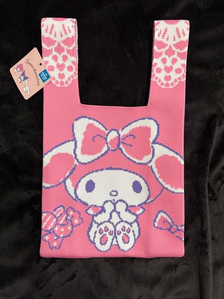 新品 マイメロディ ニットバッグ ニットトート マイメロ サンリオ バッグ エコバッグ ランチバッグ ハンドバッグ ニット