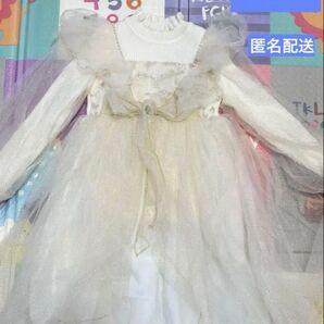 新品・未使用品 150サイズワンピース 白 ワンピース ドレス