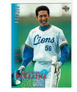 [Hiroyuki Nakajima] 2001 BBM Новообразной карта № 426 Lions Giants