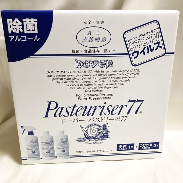 ドーバー パストリーゼ77 本体500ml x 1本 詰め替え500ml x 2本