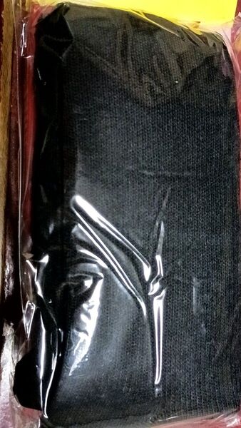 着圧ソックス 日中用 あったか裏パイル BLACK