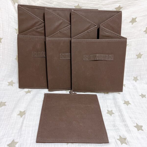 収納ボックス 3個セット 折りたたみ式 縦型 ブラウン 衣類 おもちゃ