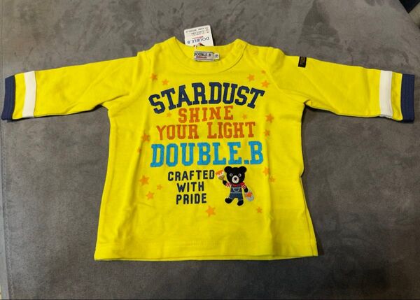 新品タグ付★mikihouse ダブルビー ロンT 長袖Tシャツ 70cm