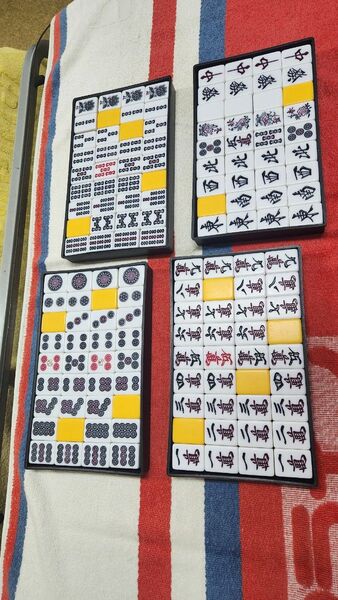 特大 Lサイズ 麻雀牌セット 点棒 マージャンパイ 起家マーク サイコロ 点数棒 まーじゃんぱい 特大 Lサイズ 麻雀セット