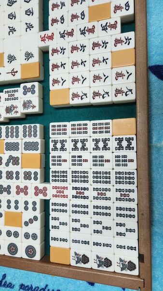 赤牌有り 麻雀牌一式 マージャンパイ 点数棒 麻雀 ぱい 牌 セット まーじゃんぱい 麻雀牌 点棒 セット 赤牌入り 麻雀一式