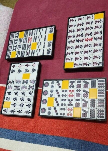 特大 Lサイズ 麻雀牌セット 点棒 マージャンパイ 起家マーク サイコロ 点数棒 まーじゃんぱい 特大 Lサイズ 麻雀セット