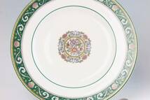 　 　ウェジウッド　　 Plate　20cm 　　=　 RUNNYMEDE-=W4624= GREEN = (1級品) _画像4