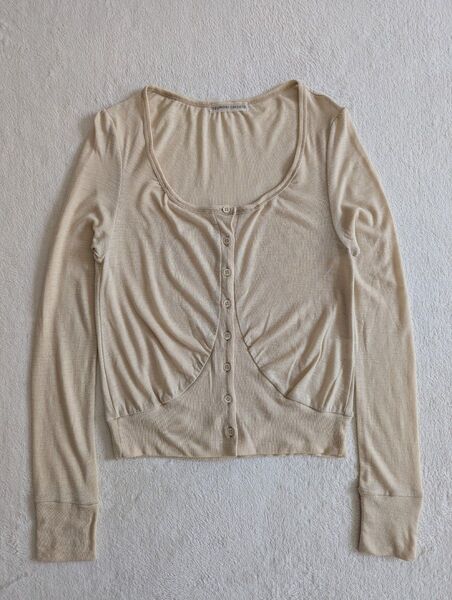 TSUMORI CHISATO ツモリチサト ウールカーディガン size2/ベージュ/薄手