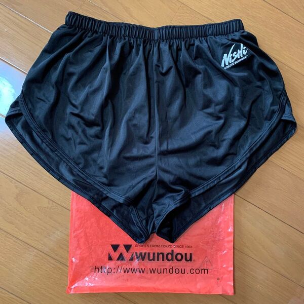 陸上 Nishi ランニングパンツ Lサイズ ランパン ニシ スポーツ ブラック インナー付 未使用品
