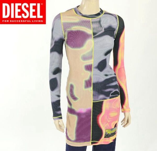 ディーゼル DIESEL 訳あり ワンピース マルチカラー
