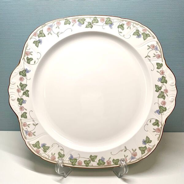 Noritake ノリタケ Craftone クラフトーン 耳付きプレート 大皿 お皿 花柄