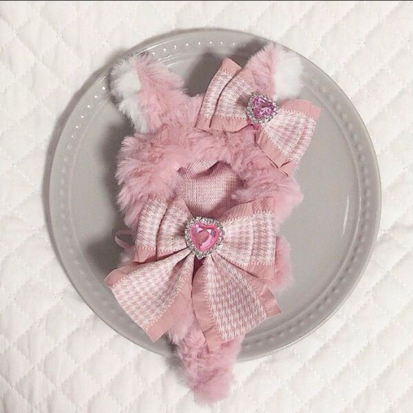 ハンドメイド にじぱぺっと 狼 着ぐるみ 10cm ぬい服 ぬい活