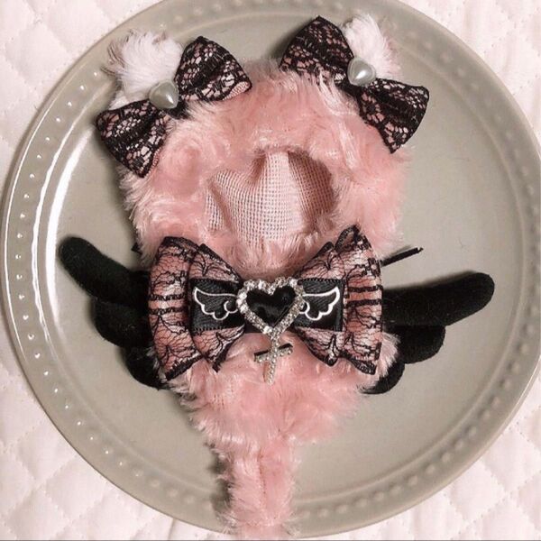 ハンドメイド にじぱぺっと ねこ 着ぐるみ 10cm ぬい服 ぬい活