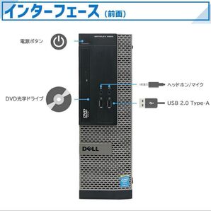激安PC DELL OptiPlex 3020/2021Office/Core i3 -4160/8GB SSD128GB 良品