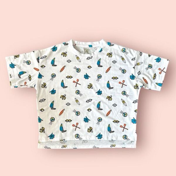 ミニオンズ柄 半袖Tシャツ 身幅56cm