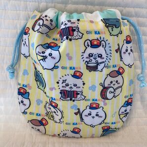 No.483 ちいかわ マーチングバンド ミニ巾着袋 ハンドメイド