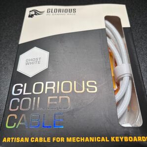 Glorious グロリアス コイルケーブル キーボード ホワイト 白 USB Type-C Type-A