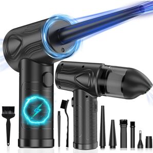 新品エアダスター超強力電動エアダスター 91000 RPM電機 3段階風量調整