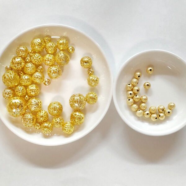 金属ビーズ 透かし スターダスト