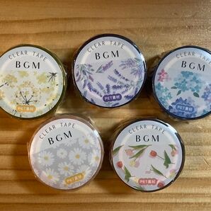 未使用未開封 BGM クリアテープ 5点