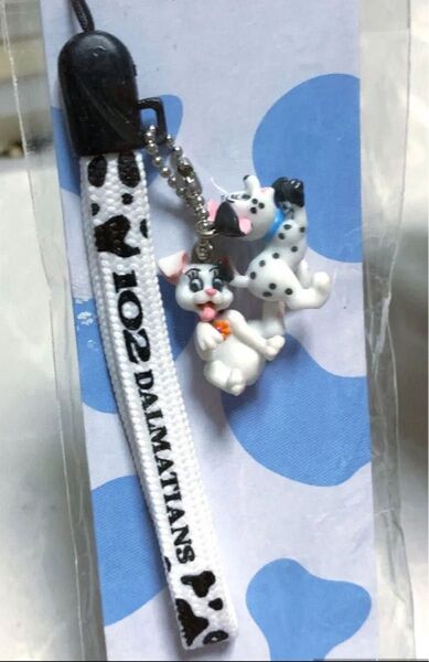 スマホストラップ102 Dalmatians 102匹わんちゃん フィギュア ディズニー101匹わんちゃん クルエラ ダルメシアン