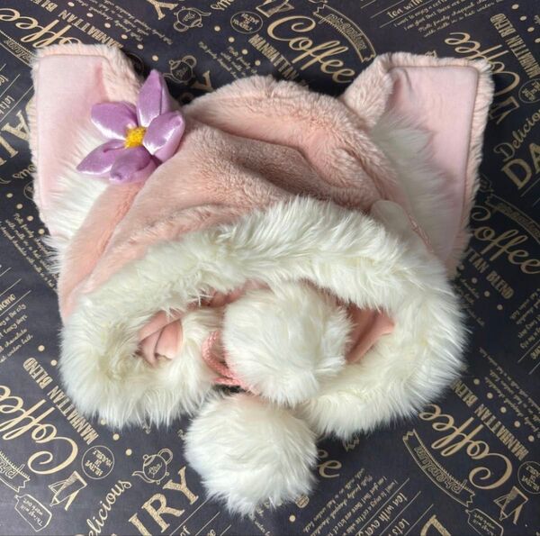 即日発送 ディズニー リーナベル ファンキャップ ふわふわ 耳付き 帽子