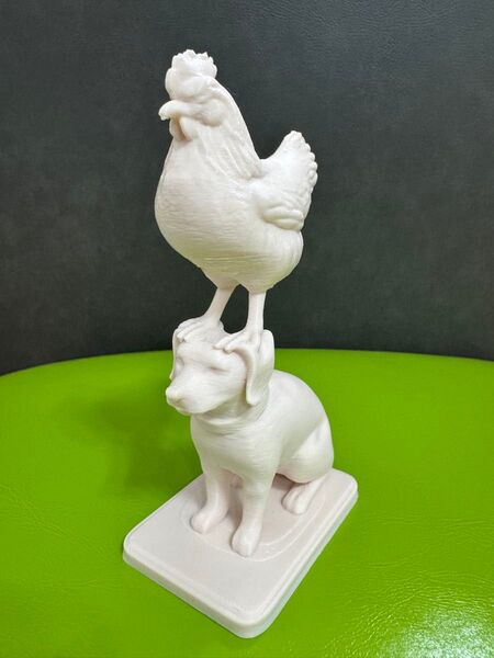 3Dプリント 鶏 犬 創造性 装飾 コレクション