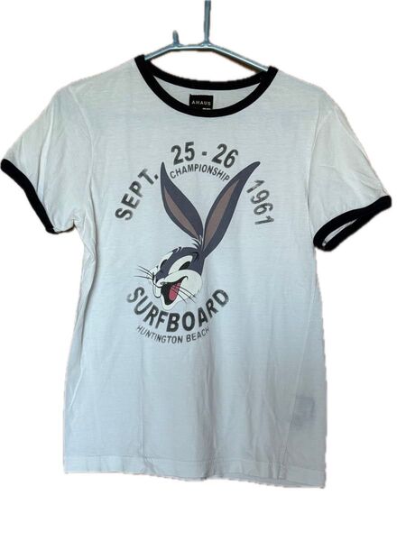 AHAUS イタリア製 Tシャツ ワーナーブラザーズ Warner Bros バッグスバニー
