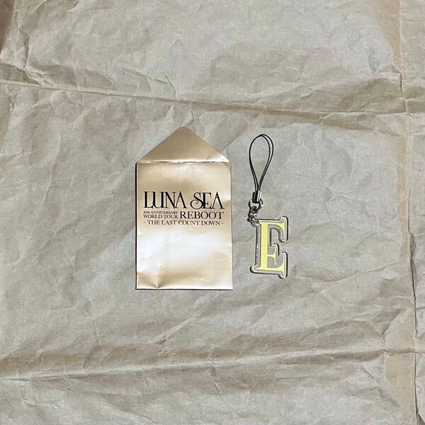 未使用品 LUNA SEA ロゴチャーム 【E】2010 REBOOT THE LAST COUNT DOWN キーホルダー