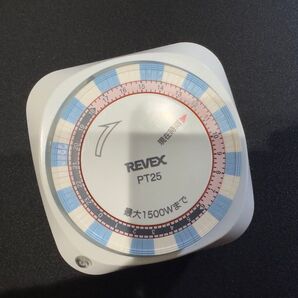 【美品】リーベックス(Revex) コンセント タイマー スイッチ式 24時間 プログラムタイマー PT25 ② ホワイト