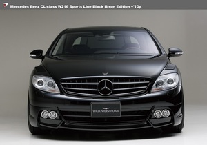【WALD S Line BBE】 Mercedes-Benz W216 ~10y CLクラス 3点KIT ベンツ スポイラー CL550 CL600 C216 ブラックバイソン 3点セット