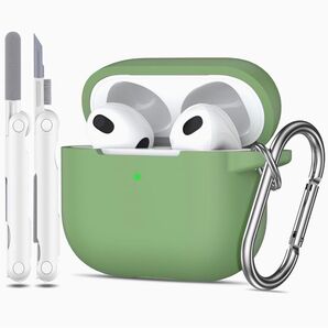 保護 AirPods 3 ケース スキン キーチェーン クリーニング キット付き