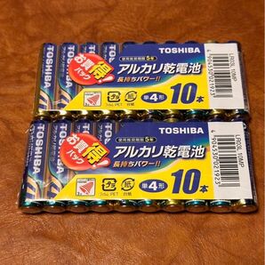 東芝 アルカリ乾電池 単四 TOSHIBA 10本 × 2
