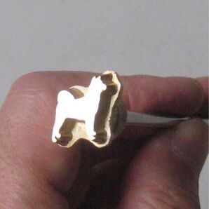 秋田犬 焼印 直火式