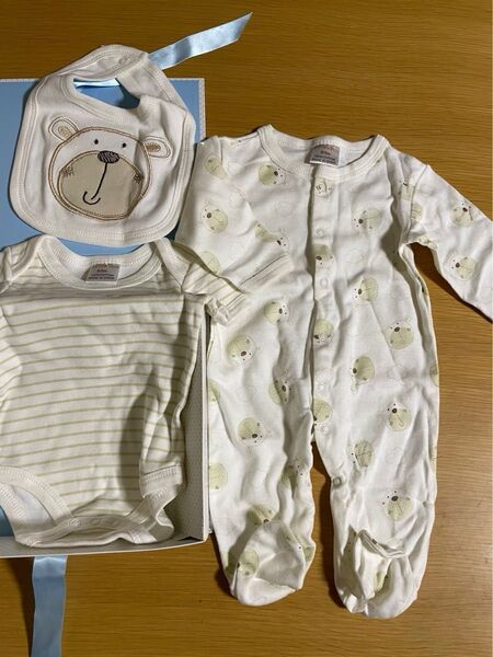 値下げ イオソノマオ カバーオール 新生児 長袖 半袖 スタイセット ロンパース ベビー服 IO SONO MAO