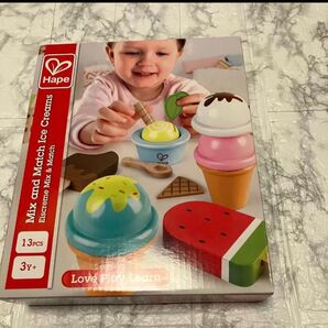 Hape アイスクリームセット 木のおもちゃ 木製 玩具 ままごと おもちゃ 木製
