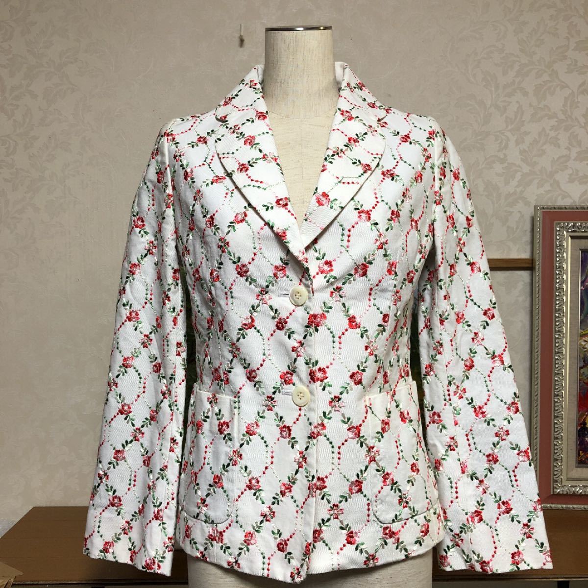 サリースコット レディースニューヨーカー 高級花柄刺繍ジャケット