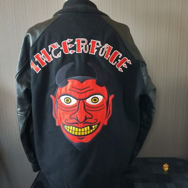 【良品】INTERFACE SATAN STUDIUM JACKET 革ジャン m L