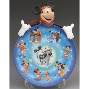  Disney Mickey sculpture * plate Mickey 75 anniversary commemoration Bradford Exchange 2003 year production end goods 