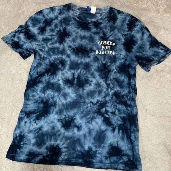 H&M メンズTシャツ S divided Tシャツ S 半袖 まだら模様 タイダイ
