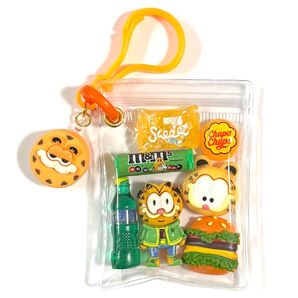 キャンディバッグ キーホルダー ガチャ詰めポーチ風 アメキャラ オレンジ