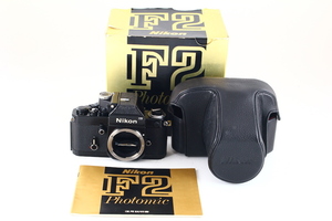 [A goods ] Nikon F2 photo mik black * collector goods * body * serial coincidence original box *2454