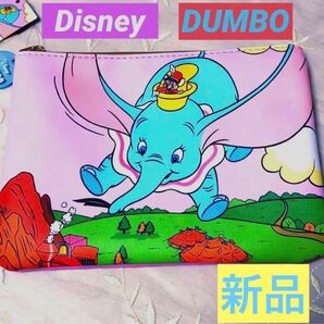 新品 ☆ ディズニー 復刻アート企画 レトロアートコレクション ポーチ ダンボ キャラクターグッズ