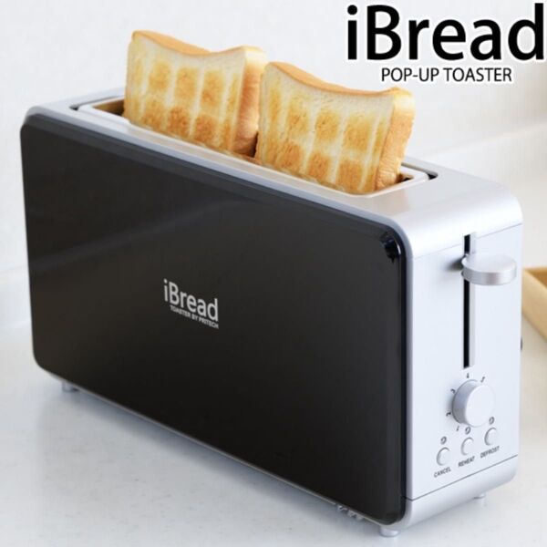 【新品・未開封】ポップアップ式トースター iBread KI-028A