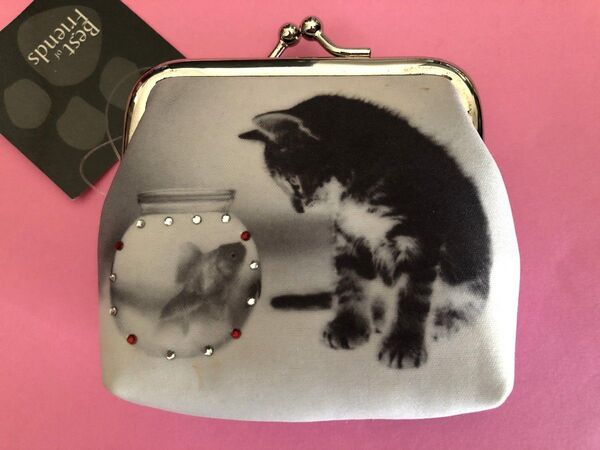 keith kimberlin 猫 CAT フォトプリント 財布 コインケース