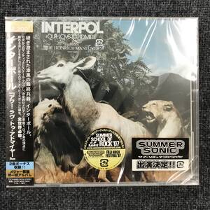 新品未開封ＣＤ☆インターポール アワー・ラヴ・トゥ・アドマイヤー。. /(2007/07/11)/ TOCP66683..