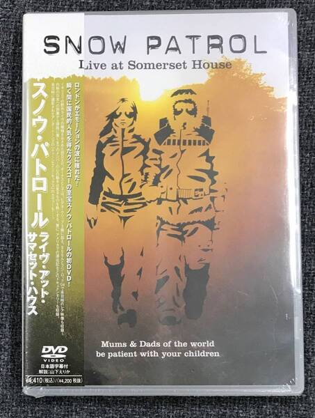 新品未開封DVD☆スノウ・パトロール. .ライヴ・アット・サマセット・ハウス(2005/07/21)/UIBP1026.
