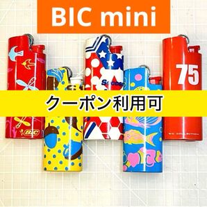 BIC ビック ライター ミニ mini ケース 5個 新品ライター4個付き キャンプ 登山